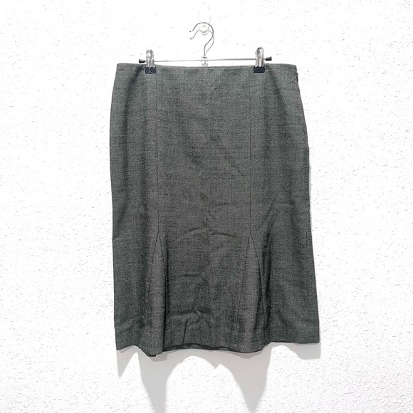 Theory Gray Pencil Midi Skirt for Work 6 - Picture 1 of 7